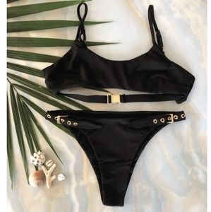 Siempre Golden - Leo Set - Black - Size S - NWT